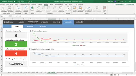 Planilha de Controle de Estoque em Excel - Planilhas Prontas