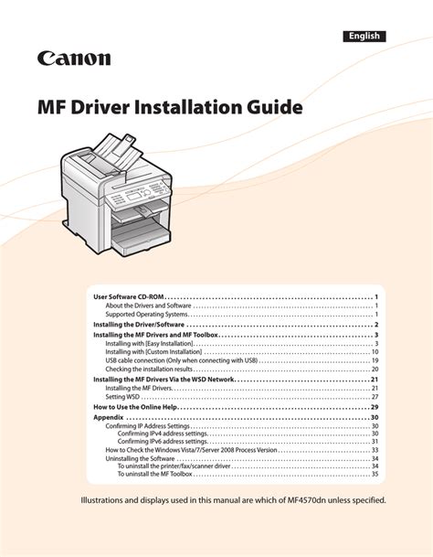 MF Driver Installation Guide | Manualzz