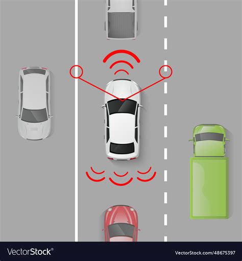 Car safety system Royalty Free Vector Image - VectorStock