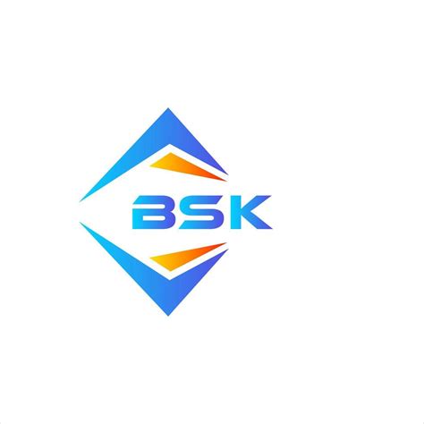 BSK abstract technology logo design on white background. BSK creative initials letter logo ...