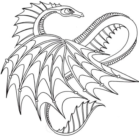 Anime Dragon Coloring Pages at GetColorings.com | Free printable colorings pages to print and color