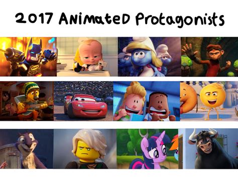 2017 Animated Protagonists by JustSomePainter11 on DeviantArt