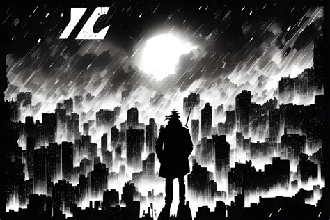 Black and White Cool Raining in Skyscraper Wallpaper, HD Artist 4K Wallpapers, Images and ...