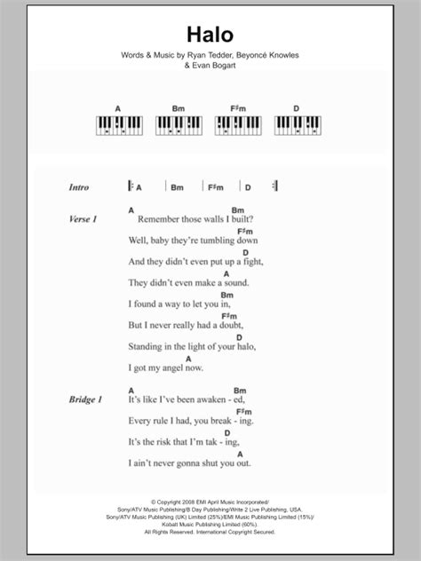 Halo | Sheet Music Direct