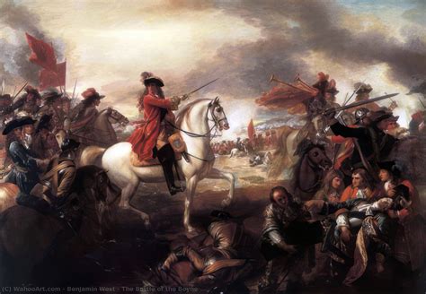 The Battle of the Boyne by Benjamin West (1738-1820, United States) | Museum Quality Copies ...