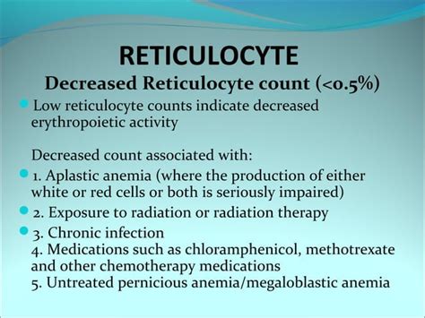 Reticulocyte count