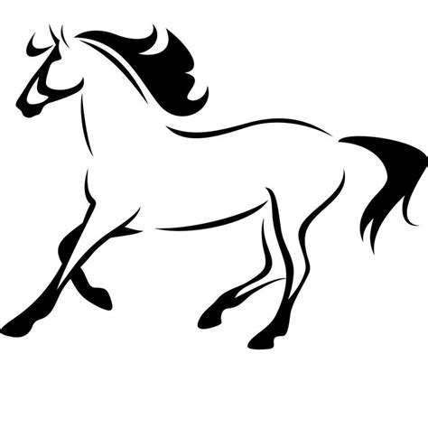 Running Horse Outline | Free download on ClipArtMag