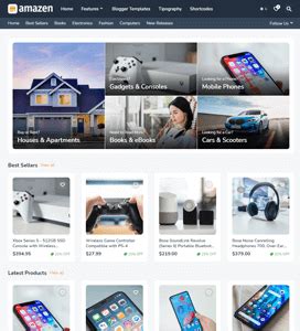 Grid Blogger Templates Free Download