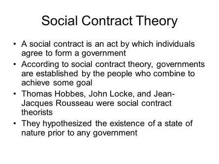 Social Contract Theory Rousseau