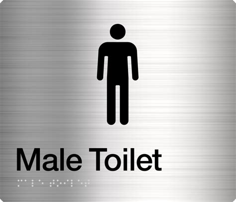 Male Toilet Sign Stainless Steel – timthesignman