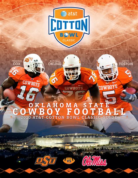 2010 Oklahoma State AT&T Cotton Bowl Classic Guide on Behance