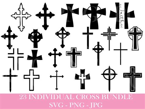 Cross SVG Bundle cross Svg Silhouette Files Crosses Vector - Etsy