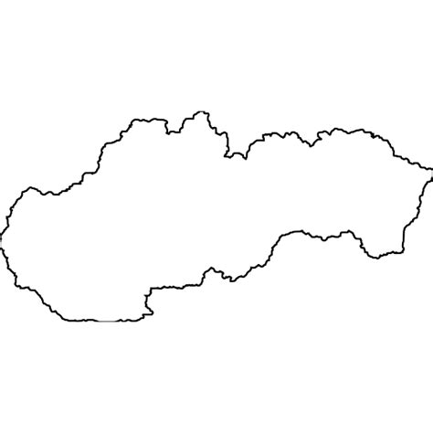 Outline of Slovakia | Free SVG