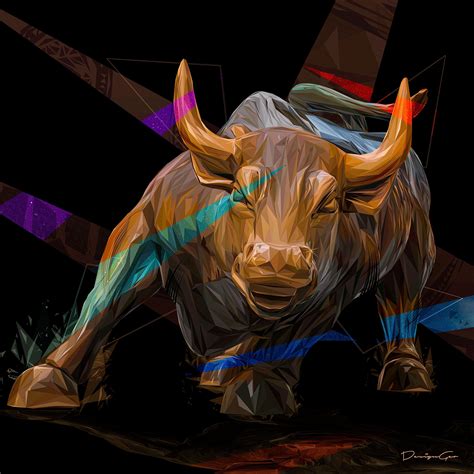 The Bull of Wall Street Low Poly Vector Artwork on Behance by Visual ...