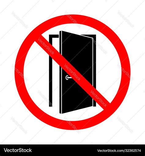 Close door Royalty Free Vector Image - VectorStock