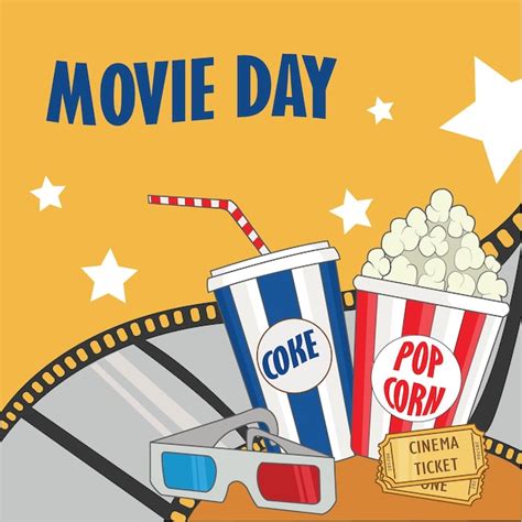 Premium Vector | Movies day