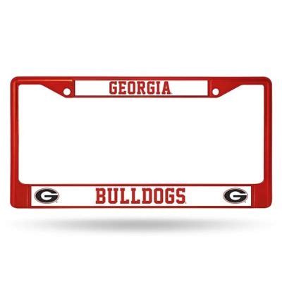 Georgia Bulldogs Anodized Red License Plate Frame | UGA License Plate ...