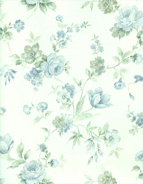 Blue and White Floral by Bnspyrd on @DeviantArt | Vintage flowers wallpaper, Paper pattern ...