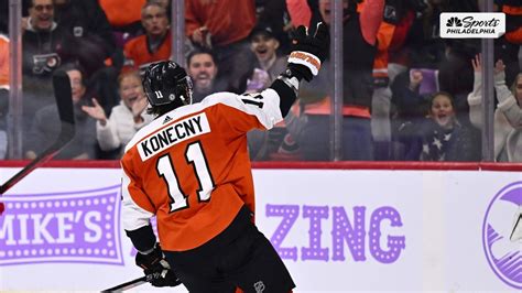 Flyers’ Travis Konecny scores team-leading 19th goal of season – NBC Sports Philadelphia