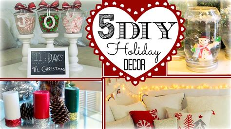 5 DIY Holiday Decorations - YouTube