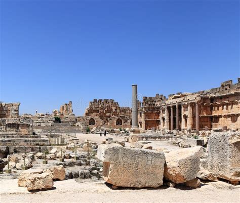 Baalbek Roman Ruins in Lebanon Stock Image - Image of touristic, temple ...