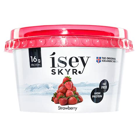 Ísey Skyr Strawberry 170g | Low Fat & Fat Free Yogurt | Iceland Foods