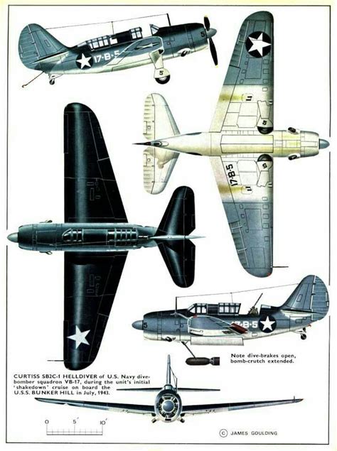 Curtiss SB2C Helldiver Aircraft Painting, Aircraft Art, Wwii Aircraft ...