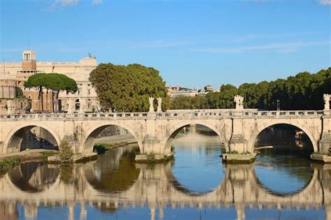 Rome Bridge River Tiber Royalty-Free Stock Photo