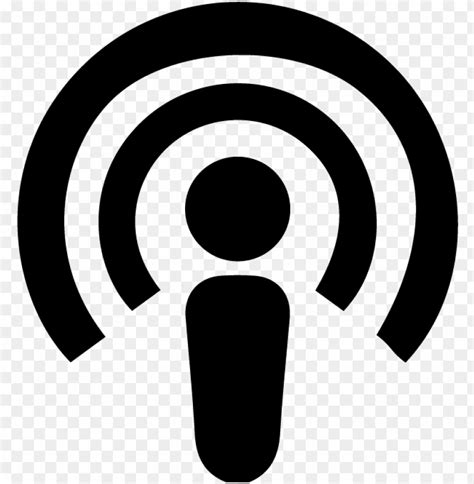 Free download | HD PNG podcast icon podcast icon black and white png ...