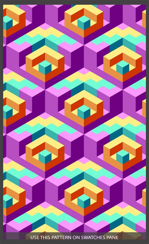 abstract mosaic poster or 3d isometric pattern, for retro cover and poster. Collection of cool ...