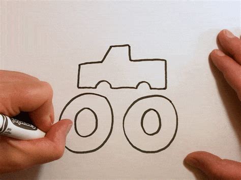 💪 How to Draw a Monster Truck | Easy, Easy Drawing for Kids