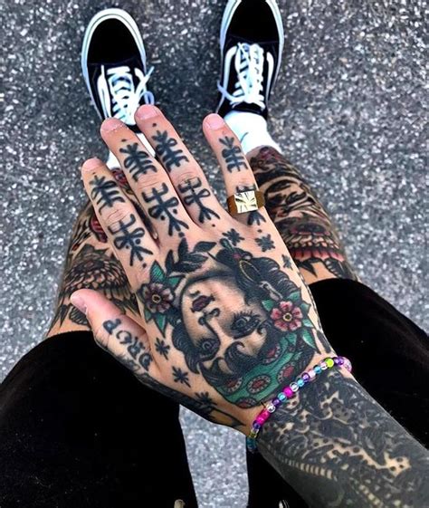 Old School Inspiration Inkstinct | Traditional hand tattoo, Hand ...