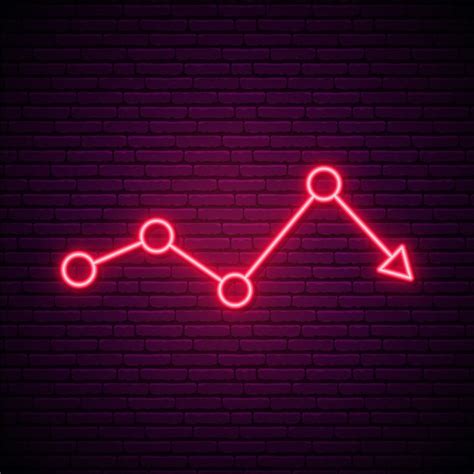 Premium Vector | Red arrow neon sign.