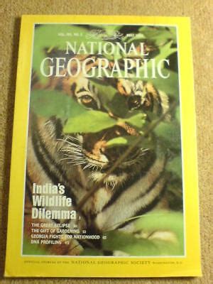 NATIONAL GEOGRAPHIC - INDIA'S WILDLIFE DILEMMA May 1992 $9.41 - PicClick