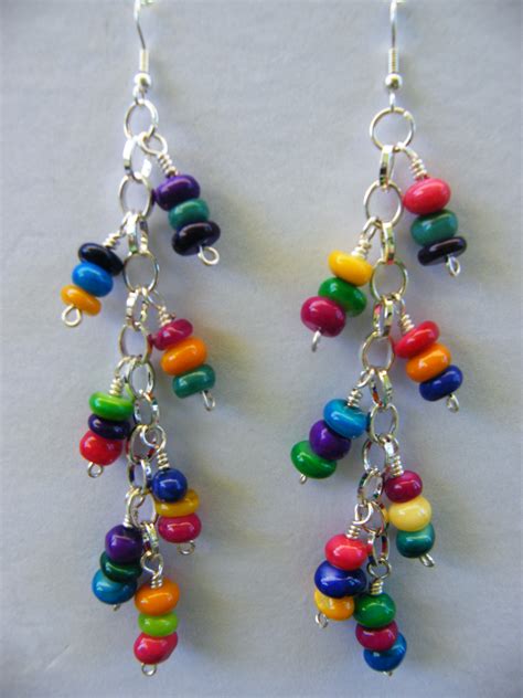 Earrings, Dangle, Multi Colored on Luulla