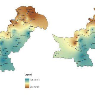 Map of Pakistan Showing different climate zones of Pakistan along with ...