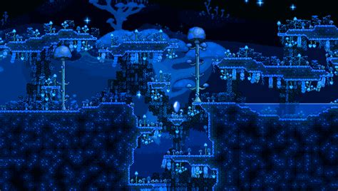 Terraria how to make glowing mushroom biome