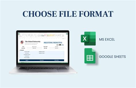 Faculty Meeting Minutes Template in MS Excel, Google Sheets - Download