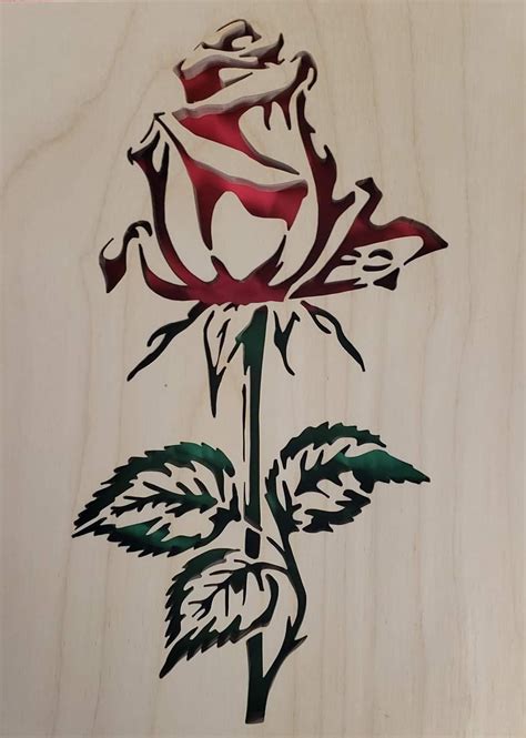 Rose Drawing Tattoo, Roses Drawing, Wood Craft Projects, Wood Crafts, Wood Burning Patterns ...