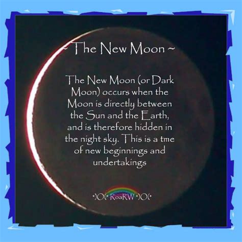 Phases of the Moon: The New Moon | New moon, Lunar moon, Dark moon