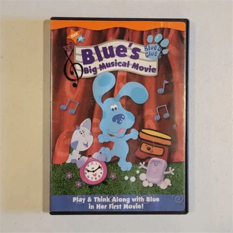 BLUE'S BIG MUSICAL Movie DVD 2000 w INSERT NICKELODEON JR ANIMATION OOP ...