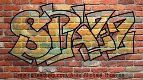 Draw Graffiti Letters - SPAZZ