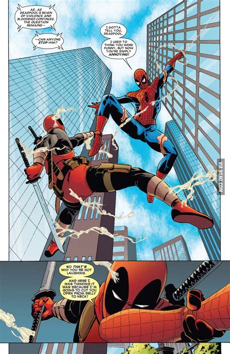 Deadpool vs Spider-Man (Deadpool kills the Marvel universe) - 9GAG