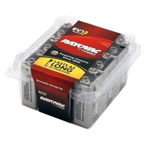 Rayovac Alkaline 9V Batteries (12 Pack)