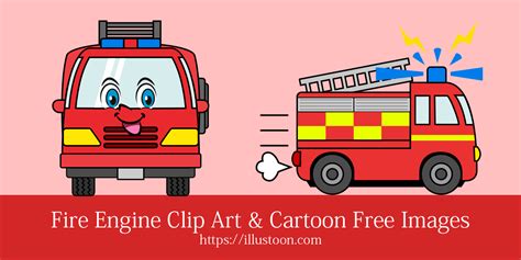 Fire Engine Clip Art & Cartoon Free Images｜Illustoon