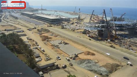 Updated Stunning Timelapse of Jeddah Corniche Circuit Construction - YouTube