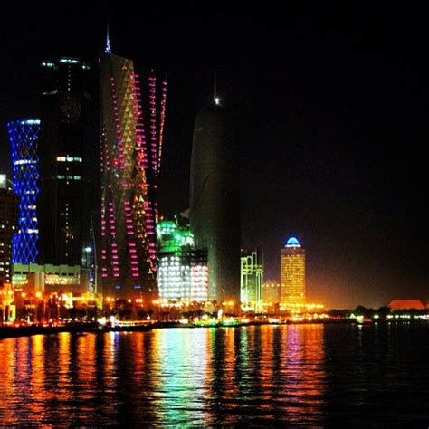 Doha at night - Qatar.