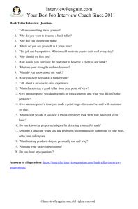 5 Difficult Interview Questions for Bank Tellers - Can you answer them?