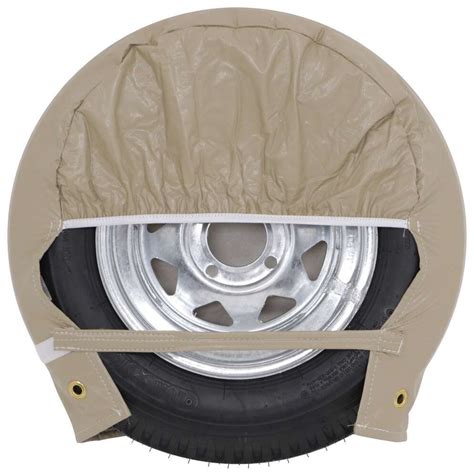 Adco Designer Tyre Gard RV Tire Covers for 18" to 22" Tires - Single Axle - Tan - Qty 4 ADCO RV ...