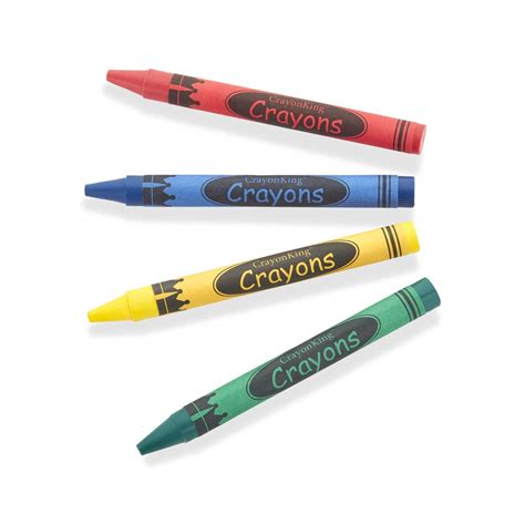 CrayonKing 3,000 Bulk Crayons (3,000 Individual Crayons in 4 Colors: Red, Blue, Yellow, Green ...